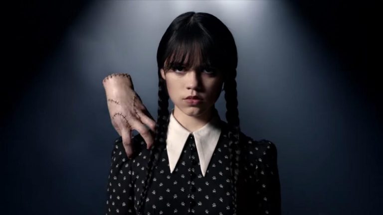 Wednesday-Addams-introduces-her-Twisted-Pigtails-to-Netflix-in-a-new-series